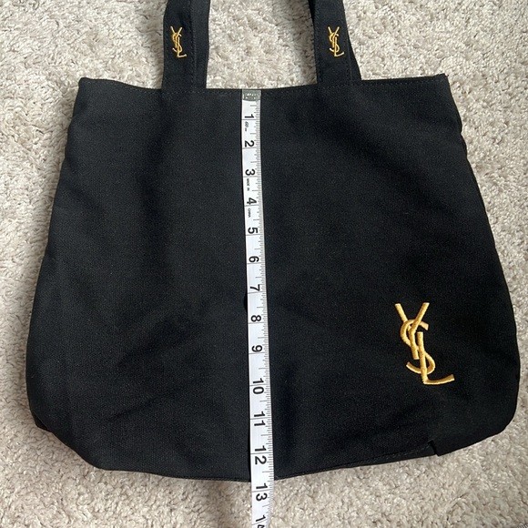 Yves Saint Laurent Black Tote with Gold Logo - Picture 9 of 10